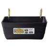 Little Giant® Plastic Fence Feeder | Pig Feeder | Clip On Fence Feeder | Mountable Feed Bucket | 4.5 Quarts | Black