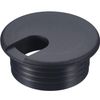 SATINIOR 10 Packs Black Desk Cable Wire Grommet Cord, PC Computer Desk Plastic Grommet Cord, Tidy Cable Hole Cover Organizers (Black,1.5 Inch)