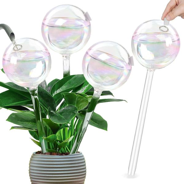 4Pcs Plant Watering Bulbs Automatic Plant Flower Self Watering Globes for Garden