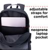 187 Killer Pads Standard Issue Backpack with Skateboard Straps, Charcoal Camo