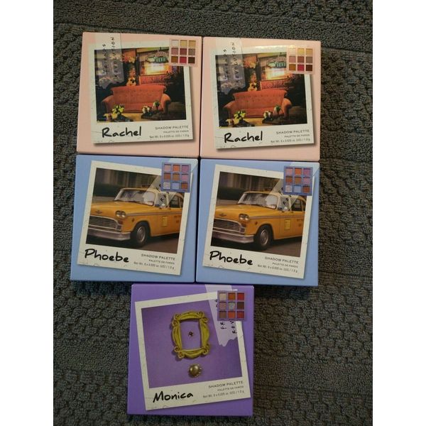 New Makeup Revolution Friends Eyeshadow Palette Set of 5 Monica Phoebe Rachael