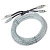 Hifonics HF5-RCA Audio Cinchkabel 5m (transparent silber)