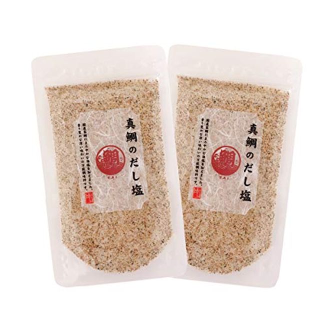 Misumoya Suisan Domestic Red Sea Bream Dashi Salt, 5.6 oz (160 g) x 2 Bags