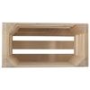 Small Rectangular Wooden Display Crate | 23.5 x 12 x 12 cm | Presentation Storage Box | Plain Unpainted & Untreated Pine for Craft