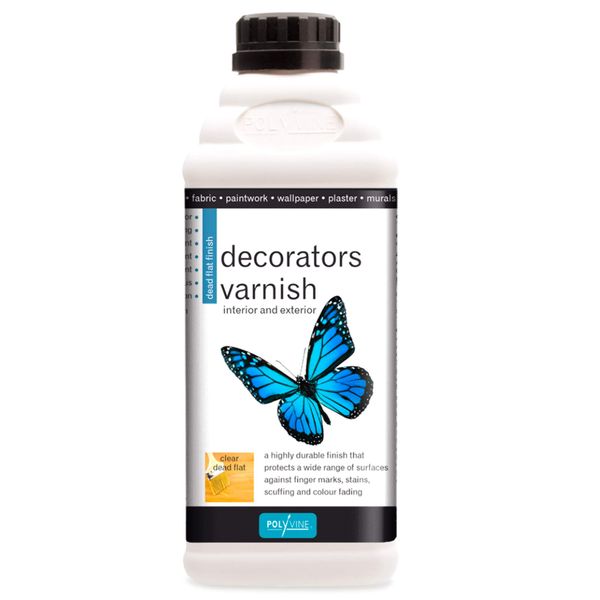 POLYVINE Quick-Drying Clear Acrylic Decorators Varnish Satin 100ml