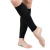 VIM & VIGR Nylon 15-20 mmHg Graduated Compression Leg Sleeves (Black Solid, Unisex 1)