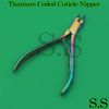 Professional Titanium Coded Cuticle Nipper Remover Pedicure Clipper Nail Cutter