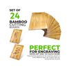 Bulk Plain Bamboo Cutting Board (Set of 24) | For Customized, Personalized En...