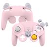 eXtremeRate Cherry Blossoms Pink Faceplate Backplate for Nintendo Gamecube Controller, Replacement Front Back Housing Shell Cover with Button for Nintendo Gamecube Controller - Controller NOT Included