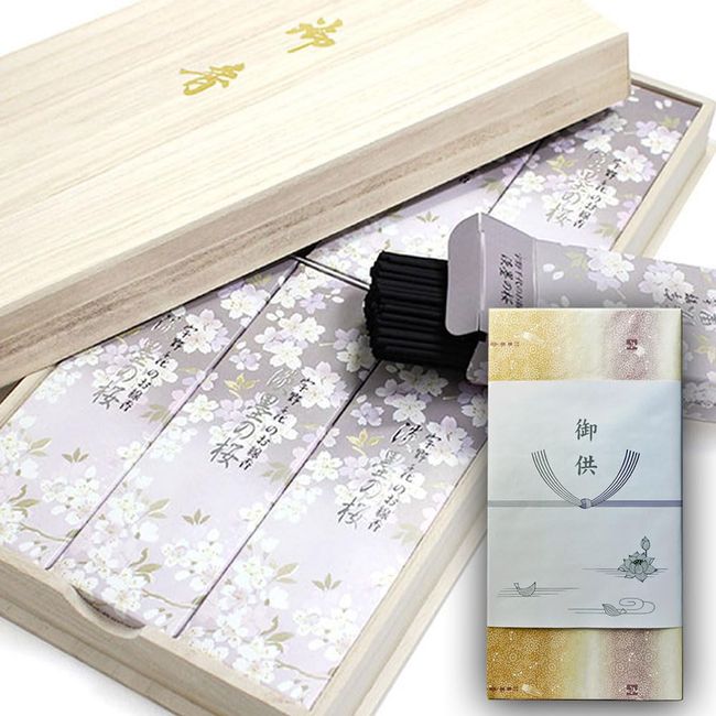 Nihon Kodo 6012 Incense Incense (Gift) (Gift Item) Chiyo Uno's Thin Cherry Blossom Incense, 6 Pieces, Companion Brand Nihon Kodo