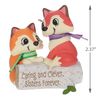 Hallmark Keepsake Christmas Ornament 2019 Year Dated Clever Sisters Foxes