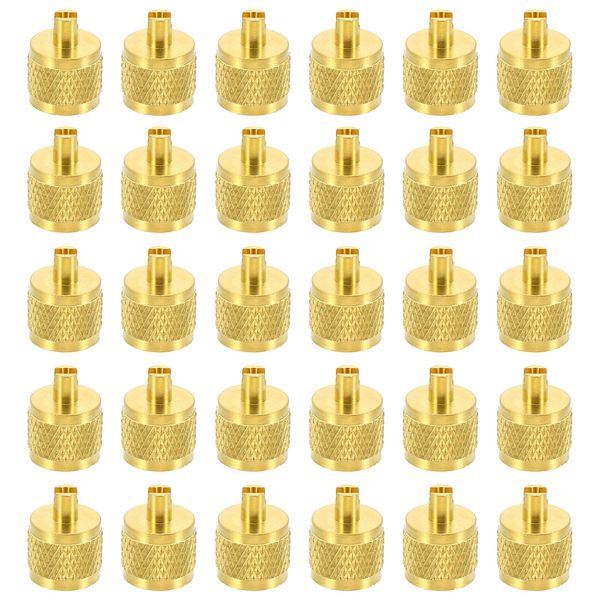 30Pack 1/4" SAE Service Access Valve Caps Service Valve Cap Valve Core Remover