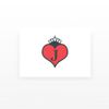 2x Jack of Hearts Temporary Tattoos