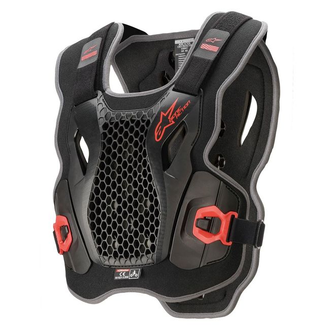 Alpinestars 6700421-13-XL/XXL Bionic Action Chest Protector - Black/Red (X-Large)/2X