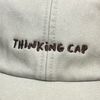 Vivian Flytrap Unisex Thinking Cap Washed Embroidered Dad Baseball Cap - Cream
