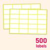 500 Pack, 40 x 20 mm, White Labels Stickers Sticky Labels