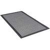Ilsa Rectangular Induction Cooker Protector Mat 44 x 24 cm with Reinforced Edge, Black