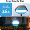 Outdoor Solar Security Sign with Easy Install – Weather Resistant Protection