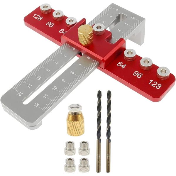 Cabinet Hardware Jig Aluminium Alloy Mounting Template Drill Guide HIGH QUALITY