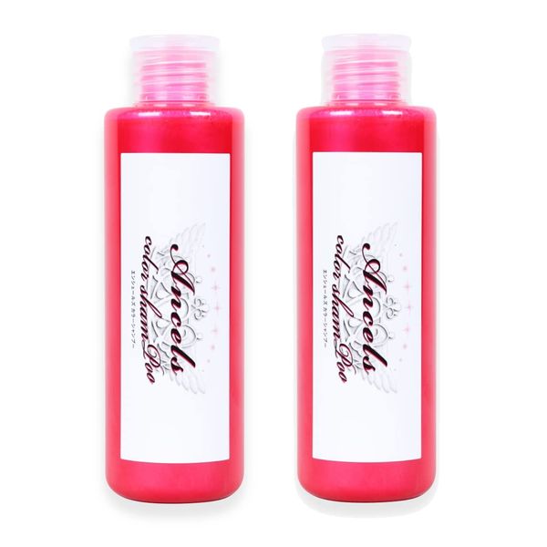 Ancels Color Shampoo, 6.8 fl oz (200 ml), Pink, Set of 2