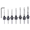 kwb 8-Piece Wood Drill and Countersink Set with Adjustable Depth Stops