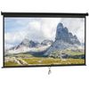 Manual Pull Down Projector Projection Screen Home Theater Movie 100" 16:9 Black