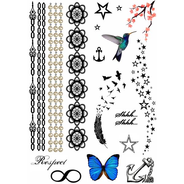 Temporary Tattoo Party Pack *Premium Quality Die Cut Transfers*
