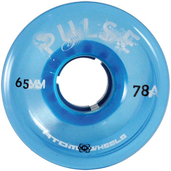 ATOM SKATES Pulse Blue Outdoor Quad Roller Skate Wheels Set of 4