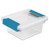 STERILITE Mini Clip Box Clear Base & Lid Aquarium Blue Latches