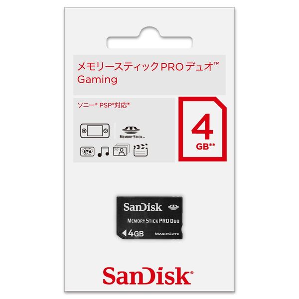 SanDisk Memory Stick PRO Duo Gaming <4GB> NEW package version (regular agency goods)