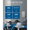 DEWENWIL WiFi Pool Pump Timer, Heavy Duty Wireless Controller Timer Water Heater