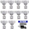 50Pack Overlay Cabinet Door Soft Close Hinges Hardware 1/2" Soft-Closing Compact