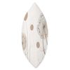 Dandelion Flower Pastel Brown Minimalist Dandelion Throw Pillow