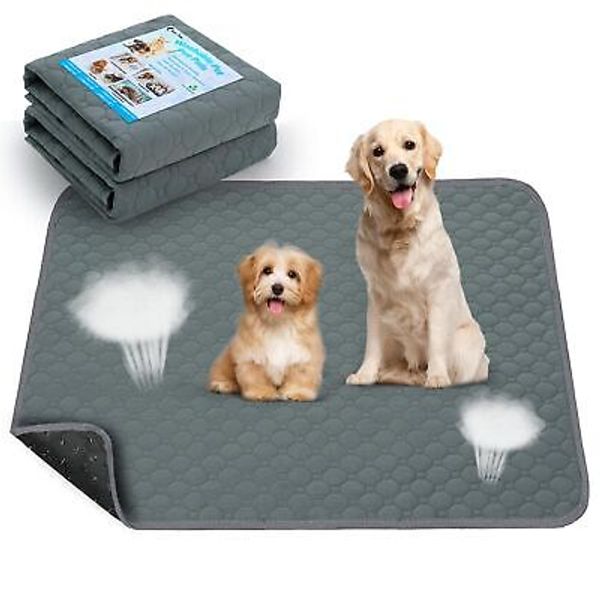 Washable Pee Pads for Dogs, Fast Absorbent Reusable Dog Pee Pads, Non Slip Pu...