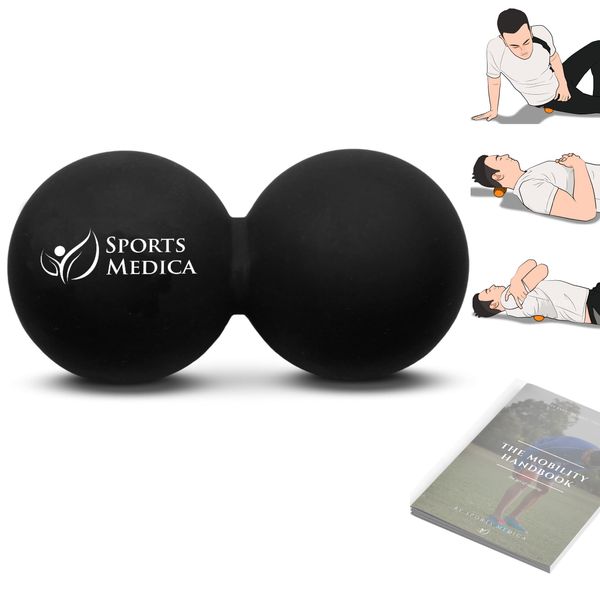 Peanut Massage Ball - Double Lacrosse Ball Massage Ball Therapy | Trigger Point Deep Tissue Exercise | Back Muscle Foam Roller for Myofascial Release | Suboccipital Spine Device - Pressure Point Ball