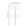 iplusmile ±25° Adjust Optical Flipper Optometry Plastic Flip Trial Lens 2 Lens PD Scale