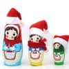 LOOGI Mini Santa Hats Santa Scarf 10pcs, Small Santa Hats Christmas Scarf for Wine Bottles Crafts Ornaments Decor