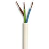 Ali's DIY 3 Core Round White Flex Flexible Cable 1 MM - 7 metre Cut Length