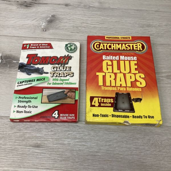 8 Glue Traps Catchmaster Tomcat Mouse Mice Enhanced Stickiness