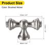 Uxcell 10pcs Brushed Nickel Kitchen Knobs, Single Hole Kitchen Drawer Handles Zinc Kitchen Dresser Knobs Drawer Straight Knobs Hardware Pulls for Kitchen Cupboard
