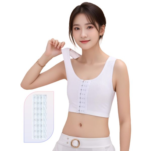 City Young Navebra Extension Hook Set, Nave Shirt, Adjustable Hook, Women's, Breast-crushing, Thin Half Tank Top, Bust Down, Breathable, Summer, Kimono Bra, Sports Bra, Tiger Shirt, Cosplay, Men's