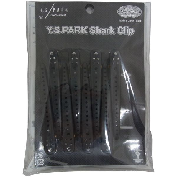 Y.S.PARK Shark Clip 8 Pack Black Metal