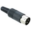 5 x 4-Pin DIN Plug Connector Hobby DIY Audio Electronics