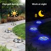 4Pack Solar Deck Lights Blue Driveway Dock Lights Blue Light for Step Sidewalk