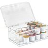 Idesign 2-Tier Coffee Pod Holder Lidded Bin, Plastic Pantry and Kitchen Stora...