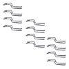 PROSLAT 63324K ProRack Double Side Hook Accessory Pack (12 Pack), Black, 6"