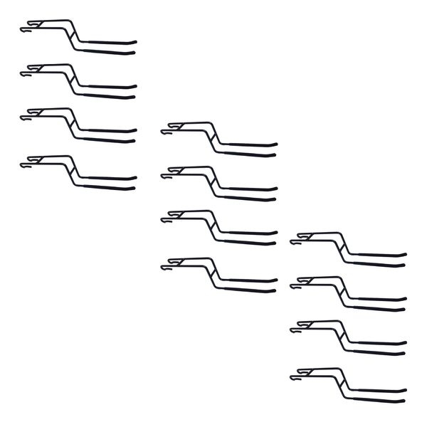 PROSLAT 63324K ProRack Double Side Hook Accessory Pack (12 Pack), Black, 6"