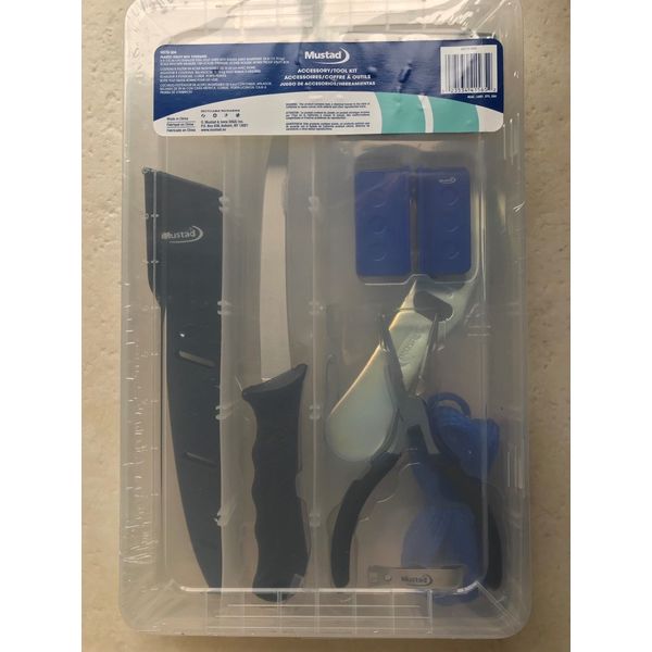 Mustad Accessory Tool Kit MSTD-50A Plastic Utility box Fillet Knife shaprpener