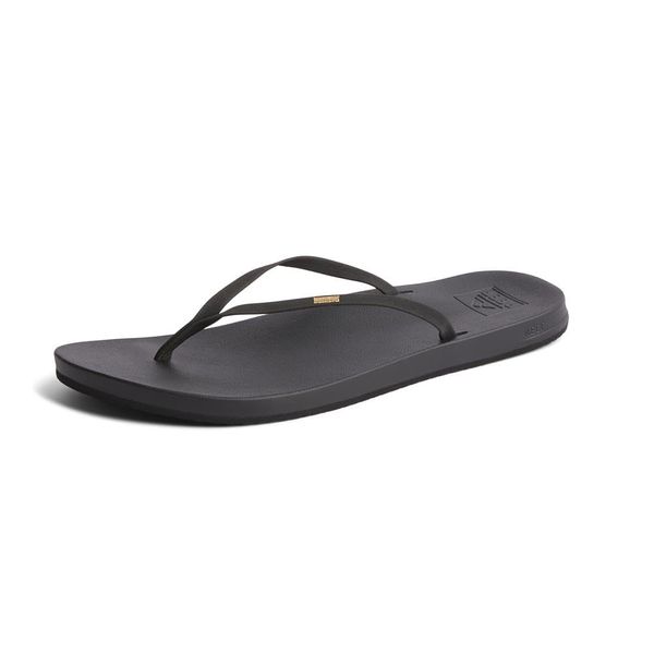 Reef Women's Sandals, Cushion Slim, Black, 9