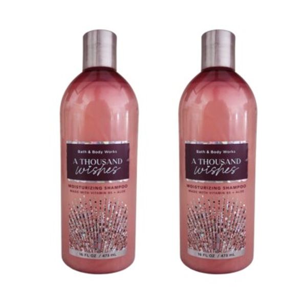 BRAND New 2 Bath & Body Works A thousand Wishes Shampoo Hair Set 16 fl oz